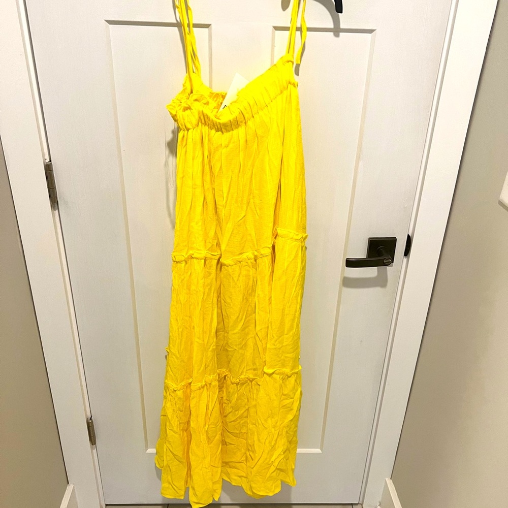 NWT Yellow boutique dress